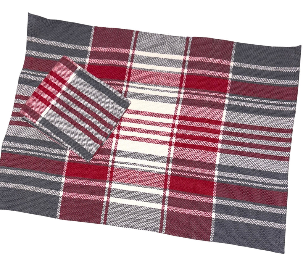 Granite & Cranberry Tea Towel