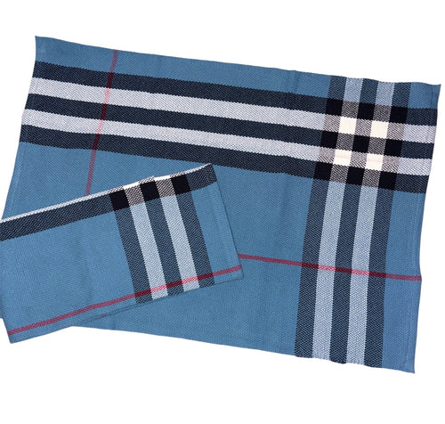 Country House Tea Towel: Blue