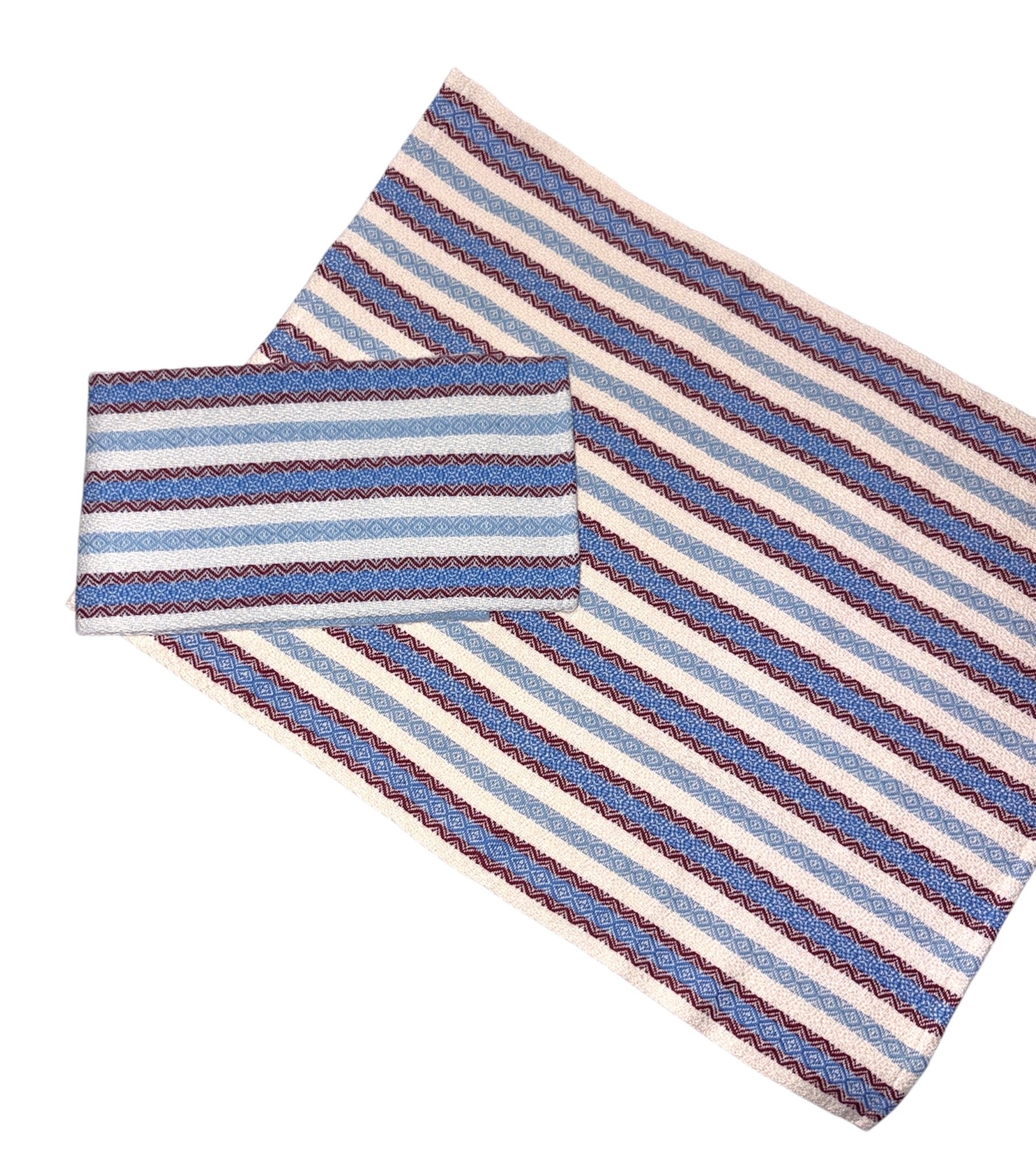 Garden Cottage Stripe Tea Towel: Blue