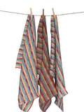 Fieldstone Blocks Tea Towel: Multicoloured