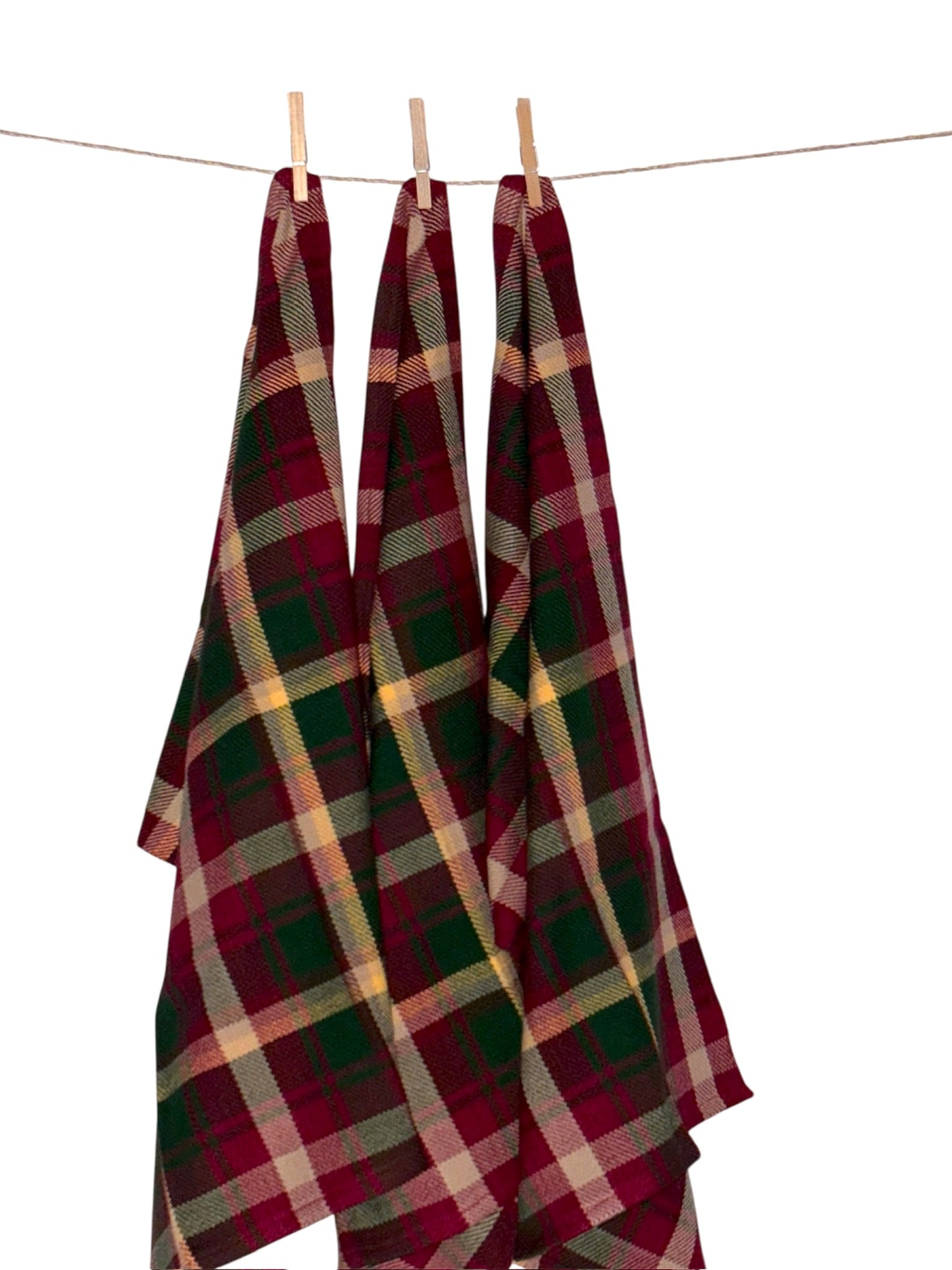 Maple Leaf Tartan Tea Towel