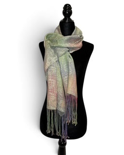 Lichen and Rose Scarf