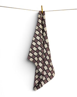 Heather Check Tea Towel